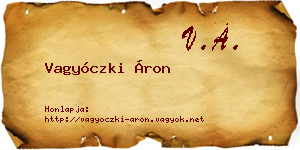 Vagyóczki Áron névjegykártya